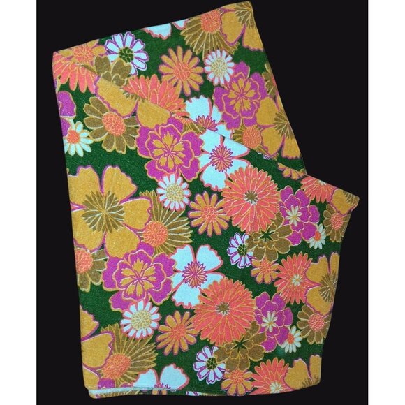 Vintage Mid Century Bath Sheet Beach Towel Retro Kitsch NOS Flowers 1960s MCM Hu - Picture 1 of 8